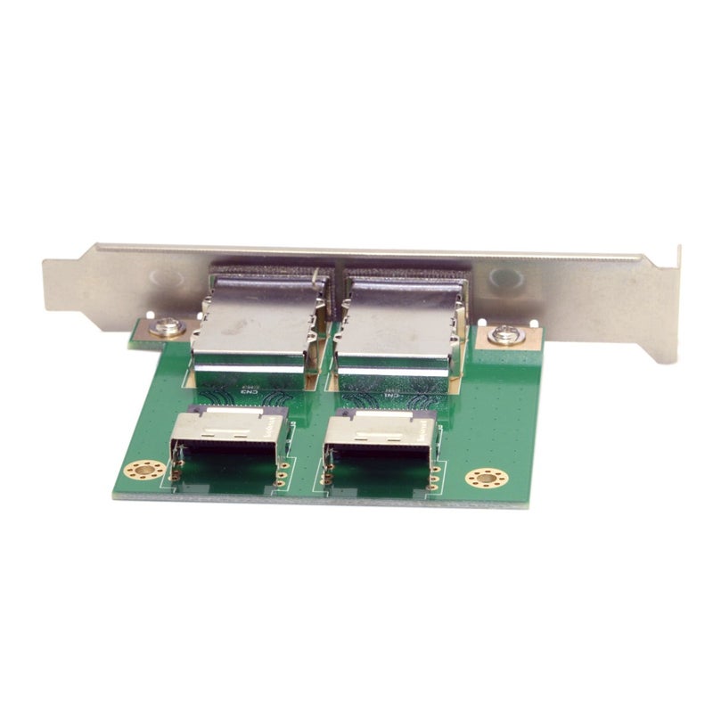 Cablecc Dual Ports Mini SAS SFF-8088 to SAS 36Pin SFF-8087 PCBA Female Adapter with PCI Bracket - Image 5